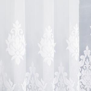 Biela žakarová záclona LUDMILA 600x160 cm