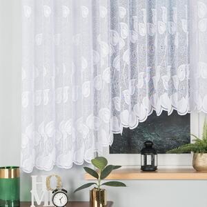 Biela žakarová záclona NORA 500x160 cm