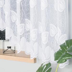 Biela žakarová záclona NORA 500x160 cm