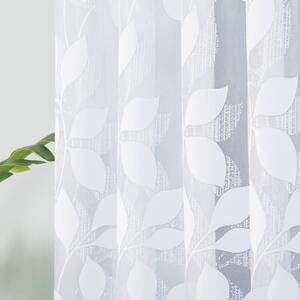 Biela žakarová záclona MARTYNA 420x160 cm