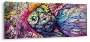 Obraz - Farebná rybička (120x50 cm)