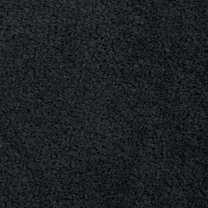 Hebká čierna flano deka LORI 70x160 cm