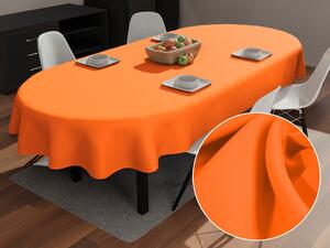Biante Dekoračný oválny obrus Rongo RG-035 Oranžový 100x140 cm