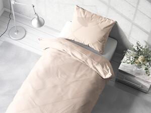 Biante Bavlnené jednofarebné posteľné obliečky Moni MO-031 Púdrovo béžové Jednolôžko 140x200 a 70x90 cm