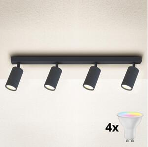 Brilagi - Stmievateľné LED RGBW bodové svietidlo SELE 4xGU10/4,8W/230V antracitové