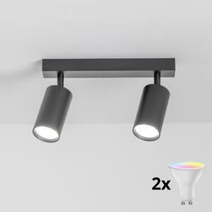 Brilagi - LED RGBW stmievateľné bodové svietidlo SELE 2xGU10/4,8W/230V čierna