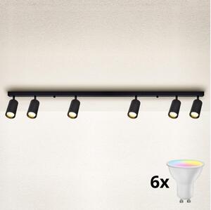 Brilagi - LED Stmievateľné bodové svietidlo SELE 6xGU10/6,5W/230V čierna