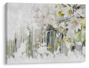 Obraz - Biele kvety, vintage (70x50 cm)