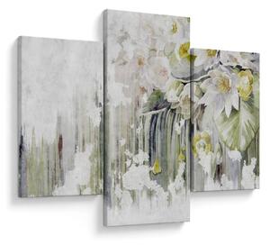 Obraz - Biele kvety, vintage (90x60 cm)