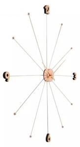 KARE DESIGN Nástenné hodiny Like Umbrella Rose – zlatá 100 × 100 × 6 cm