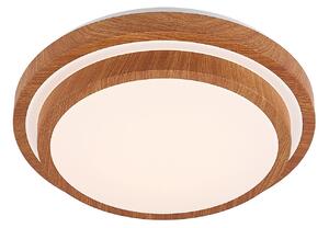 Stropné Lampa Lindby, Vaako, Drevo, Pracovňa, Plast, Moderný