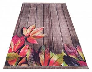 Kusový koberec Jesenné lístie hnedý 160x220cm