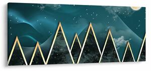 Obraz - Spln nad zlatými horami (120x50 cm)