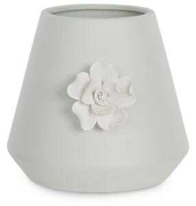 AmeliaHome Keramická váza Lusitiono sivá