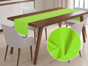 Biante Dekoračný behúň na stôl Rongo RG-041 Žiarivý zelený 20x120 cm