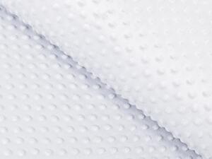 Biante Detské posteľné obliečky do postieľky Minky 3D bodky MKP-025 Svetlo sivé Do postieľky 90x130 a 40x60 cm