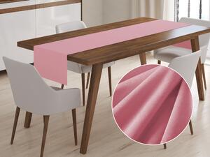 Biante Zamatový behúň na stôl SV-003 Púdrovo ružový 35x120 cm