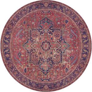 Conceptum Hypnose Okrúhly koberec Blues Chenille 150 cm červený