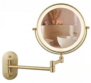 Zrkadlo LED Glow Brush Gold