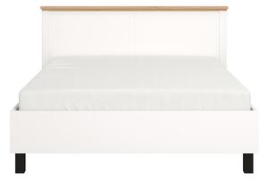 Manželská posteľ 160x200 Lotta - biela/dub artisan