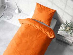 Biante Bavlnené jednofarebné posteľné obliečky Moni MO-034 Sýto oranžové Predĺžené 140x220 a 70x90 cm