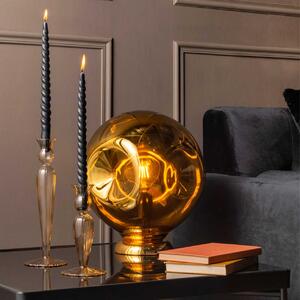 LEITMOTIV Stolná lampa Blown – zlatá 29 cm