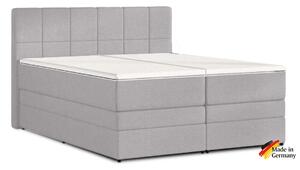 Zltahala.sk Sv. sivá kontinentálna posteľ Emma Premium boxspring 200x200 (typ I)