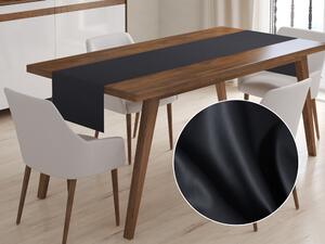 Biante Bavlnený saténový behúň na stôl ST-006 Čierny 45x180 cm