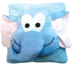 Detský vankúš CUDDLI FRIENDS 70x70 cm plyšový - viac farieb Farba: Modrá