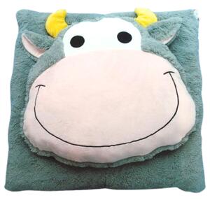 Detský vankúš CUDDLI FRIENDS 70x70 cm plyšový - viac farieb Farba: Sivá