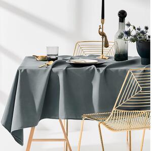 Obrus na stôl v tmavosivej farbe bez potlače 110 x 160 cm Sivá