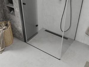 Mexen Lima, sprchovací kút 70 (dvere) x 80 (stena) cm, 6mm číre sklo, čierny profil, 856-070-080-70-00