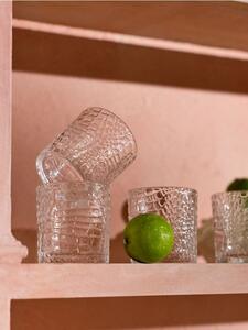 Sinsay - Súprava pohárov s reliéfnym vzorom 4 pack - clear