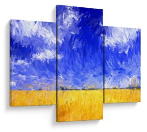 Obraz - Olejomaľba, Zlaté pole (90x60 cm)