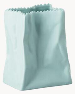 Porcelánová mini váza Bag Mint, V 9 cm