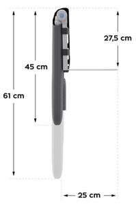 Bezpečnostná zábrana na posteľ Cover 25 sivá 150 cm