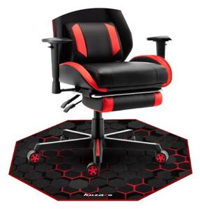 Podložka pod stoličku FloorMat 7.0 čierna / červená