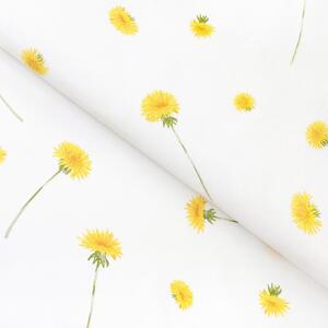 Goldea bavlnené plátno - púpavy 160 cm