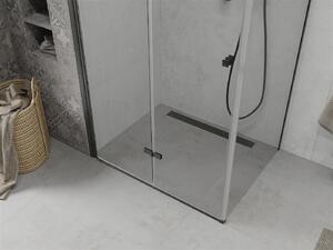 Mexen Lima, sprchovací kút 120 (dvere) x 90 (stena) cm, 6mm číre sklo, čierny profil, 856-120-090-70-00