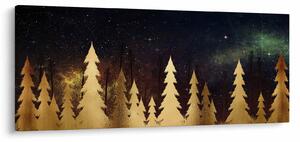Obraz - Zlatá noc (120x50 cm)