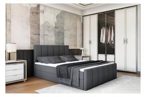 TEMPO Boxspringová posteľ, 140x200, šedá, STAR