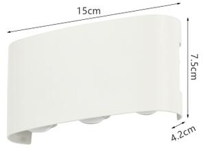 Brilagi - LED vonkajšie nástenné svietidlo FLAREBOX LED/6W/230V biele IP65