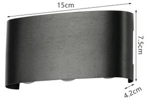 Brilagi - LED Vonkajšie nástenné svietidlo FLAREBOX LED/6W/230V čierna IP65
