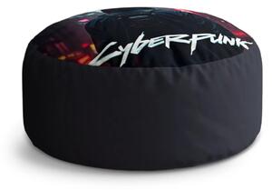 Sablio Taburet Circle Cyberpunk 2077 Výhľad na mesto: 38x48 cm