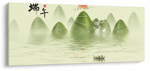 Obraz - Údolie zelených hôr (120x50 cm)
