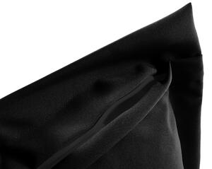 Biante Dekoračná obliečka na vankúš s lemom Rongo RG-014 Čierna 50 x 50 cm