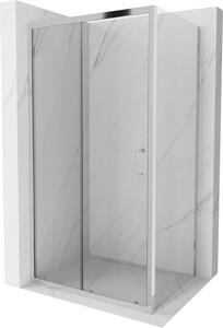 Mexen APIA, sprchový kút s posuvnými dverami 90 (dvere) x 70 (stena) cm, 5mm číre sklo, chrómový profil, 840-090-070-01-00