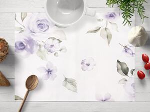 Biante Teflónové prestieranie na stôl TF-024 Fialové ruže na bielom 30x40 cm