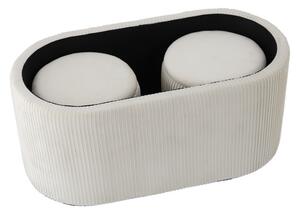 Set troch taburetiek ARVION biele PHO5970 (3 ks)