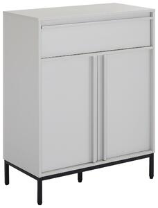 KOMODA, čierna, svetlosivá, 80/101/40 cm Xora - Komody, Online Only